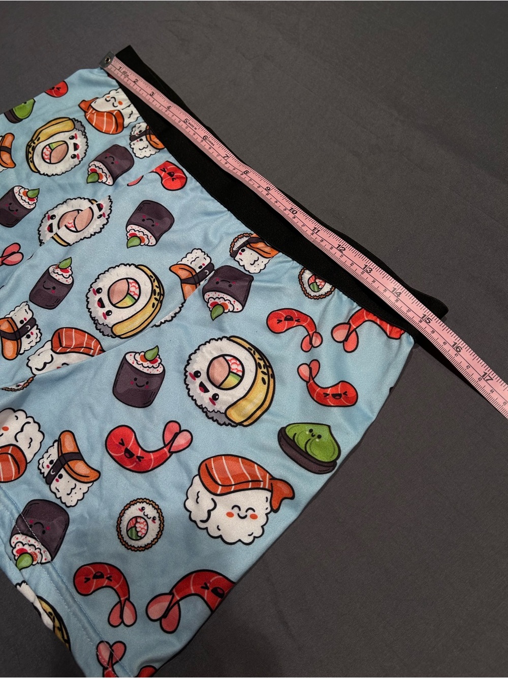 IRONYTE Sushi Print Stretch Boxer Briefs Sleep Shorts - Picture 5 of 6